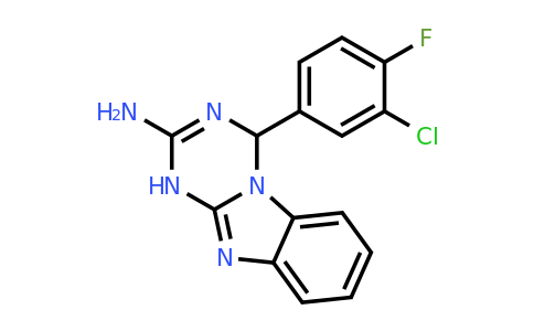 1256628-16-6 | 4-(3-Chloro-4-fluorophenyl)-1,4-dihydrobenzo[4,5]imidazo[1,2-a][1,3,5]triazin-2-amine