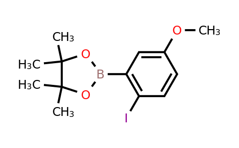 2-(2-Iodo-5-methoxyphenyl)-4,4,5,5-tetramethyl-1,3,2-dioxaborolane