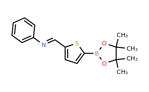 1257651-22-1 | (E)-N-Phenyl-1-(5-(4,4,5,5-tetramethyl-1,3,2-dioxaborolan-2-yl)thiophen-2-yl)methanimine