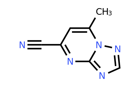 125786-47-2 | 7-Methyl-[1,2,4]triazolo[1,5-a]pyrimidine-5-carbonitrile