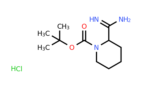 tert-butyl 2-carbamimidoylpiperidine-1-carboxylate hydrochloride
