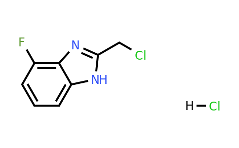 1258649-53-4 | 2-(Chloromethyl)-4-fluoro-1h-1,3-benzodiazole hydrochloride