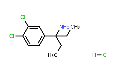 1258650-33-7 | 3-(3,4-Dichlorophenyl)pentan-3-amine hydrochloride