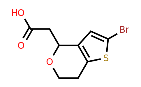 1258651-10-3 | 2-{2-bromo-4h,6h,7h-thieno[3,2-c]pyran-4-yl}acetic acid