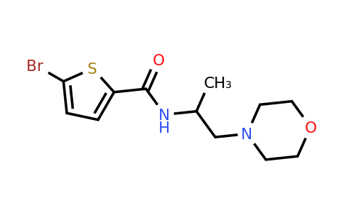 1258728-71-0 | 5-Bromo-N-(1-morpholinopropan-2-yl)thiophene-2-carboxamide