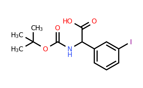 2-{[(tert-butoxy)carbonyl]amino}-2-(3-iodophenyl)acetic acid