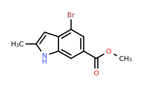 1260383-49-0 | Methyl 4-bromo-2-methyl-1H-indole-6-carboxylate