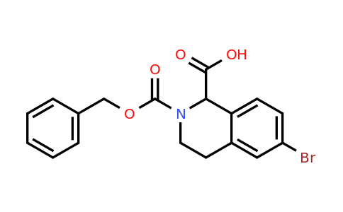 2-((Benzyloxy)carbonyl)-6-bromo-1,2,3,4-tetrahydroisoquinoline-1-carboxylic acid