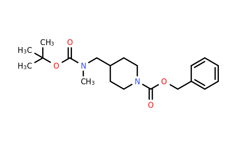 1260763-75-4 | Benzyl 4-(((tert-butoxycarbonyl)(methyl)amino)methyl)piperidine-1-carboxylate