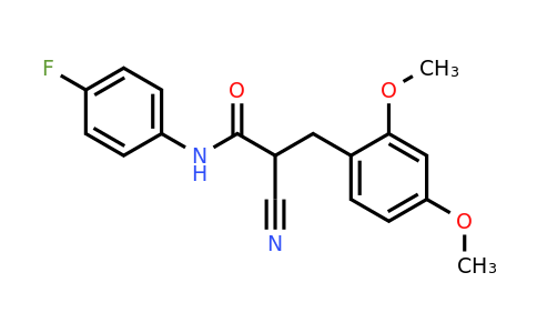 2-Cyano-3-(2,4-dimethoxyphenyl)-N-(4-fluorophenyl)propanamide