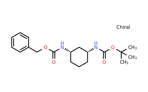1261225-49-3 | benzyl tert-Butyl ((1S,3R)-cyclohexane-1,3-diyl)dicarbamate