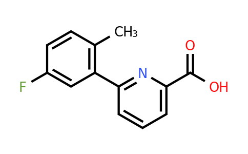 6-(5-Fluoro-2-methylphenyl)picolinic acid