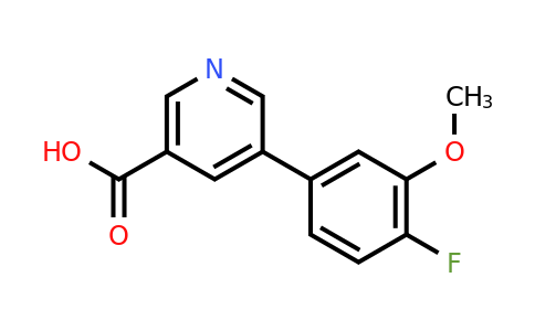 1261934-09-1 | 5-(4-Fluoro-3-methoxyphenyl)nicotinic acid