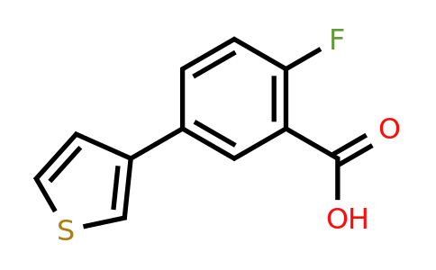 1261993-00-3 | 2-Fluoro-5-(thiophen-3-yl)benzoic acid