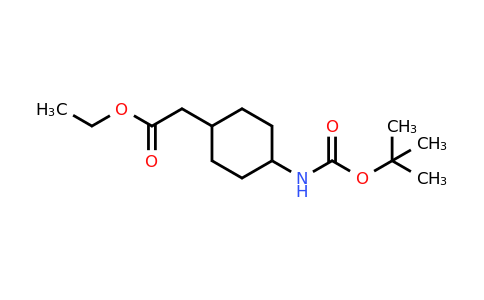 1262411-00-6 | Ethyl 2-[4-(Boc-amino)cyclohexyl]acetate