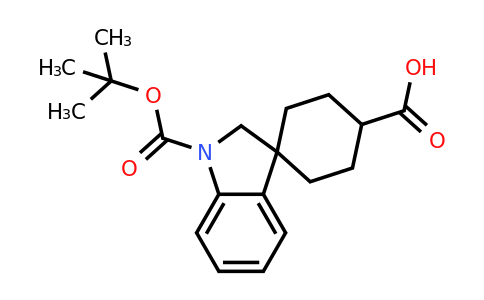 1263178-31-9 | 1'-(Tert-butoxycarbonyl)spiro[cyclohexane-1,3'-indoline]-4-carboxylic acid