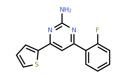 1263208-57-6 | 4-(2-Fluorophenyl)-6-(thiophen-2-yl)pyrimidin-2-amine