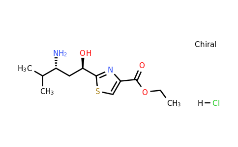 1263818-68-3 | Ethyl 2-((1R,3R)-3-amino-1-hydroxy-4-methylpentyl)thiazole-4-carboxylate hydrochloride
