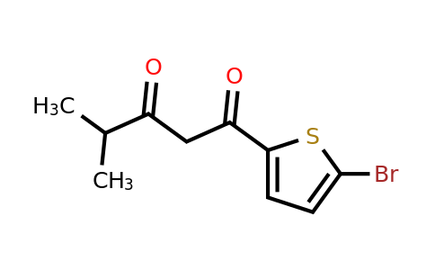 1267203-95-1 | 1-(5-Bromothiophen-2-yl)-4-methylpentane-1,3-dione
