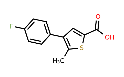 1267218-61-0 | 4-(4-Fluorophenyl)-5-methylthiophene-2-carboxylic acid