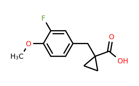 1-(3-Fluoro-4-methoxybenzyl)cyclopropane-1-carboxylic acid