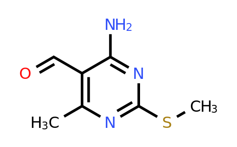 1268522-00-4 | 4-Amino-6-methyl-2-(methylthio)pyrimidine-5-carbaldehyde