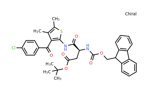 1268524-65-7 | (S)-tert-Butyl 3-([[(9H-fluoren-9-yl)methoxy]carbonyl]amino)-4-[[3-(4-chlorobenzoyl)-4,5-dimethylthien-2-yl]amino]-4-oxobutanoate