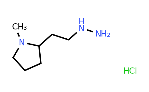 2-(2-Hydrazinylethyl)-1-methylpyrrolidine hydrochloride