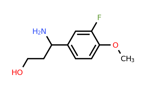 3-Amino-3-(3-fluoro-4-methoxyphenyl)propan-1-ol