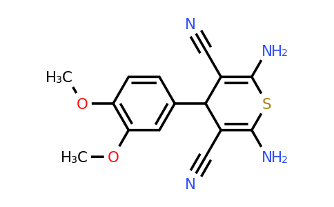 127118-64-3 | 2,6-Diamino-4-(3,4-dimethoxyphenyl)-4H-thiopyran-3,5-dicarbonitrile