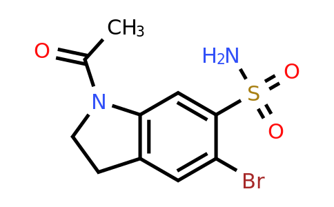 1272181-71-1 | 1-Acetyl-5-bromo-2,3-dihydro-1h-indole-6-sulfonamide