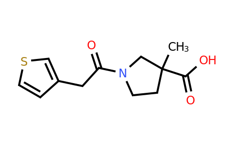 1272794-44-1 | 3-Methyl-1-(2-(thiophen-3-yl)acetyl)pyrrolidine-3-carboxylic acid