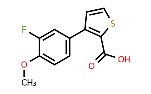 1272956-74-7 | 3-(3-Fluoro-4-methoxyphenyl)thiophene-2-carboxylic acid