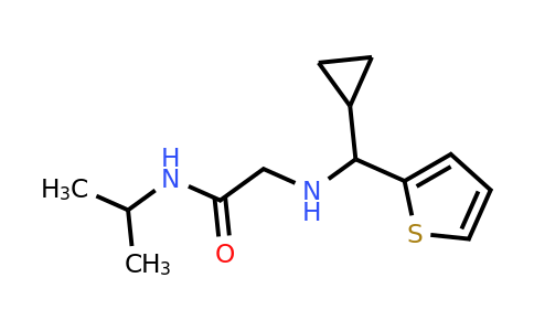 1274523-10-2 | 2-((Cyclopropyl(thiophen-2-yl)methyl)amino)-N-isopropylacetamide