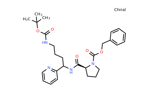 1276017-65-2 | Benzyl (2S)-2-[(4-{[(tert-butoxy)carbonyl]amino}-1-(pyridin-2-yl)butyl)carbamoyl]pyrrolidine-1-carboxylate