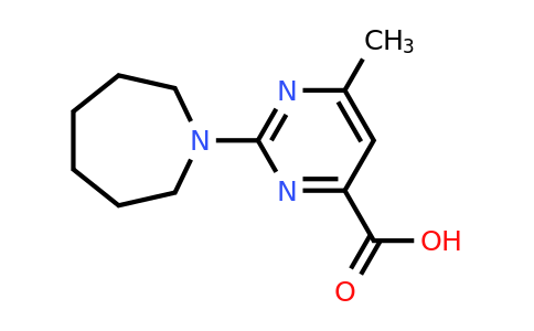 1279215-02-9 | 2-(Azepan-1-yl)-6-methylpyrimidine-4-carboxylic acid
