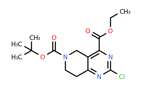 1279816-32-8 | 6-tert-Butyl 4-ethyl 2-chloro-5H,6H,7H,8H-pyrido[4,3-d]pyrimidine-4,6-dicarboxylate