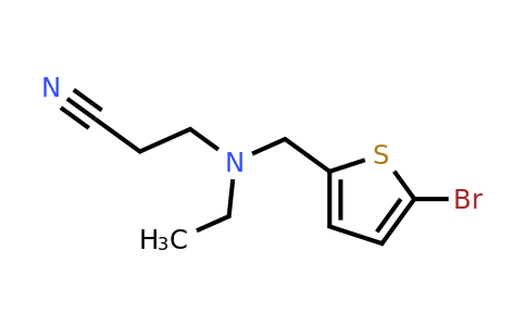 1280847-12-2 | 3-(((5-Bromothiophen-2-yl)methyl)(ethyl)amino)propanenitrile