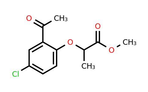 1281411-22-0 | Methyl 2-(2-acetyl-4-chlorophenoxy)propanoate