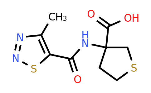 1281921-52-5 | 3-(4-Methyl-1,2,3-thiadiazole-5-carboxamido)tetrahydrothiophene-3-carboxylic acid
