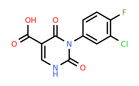 1283108-59-7 | 3-(3-Chloro-4-fluorophenyl)-2,4-dioxo-1,2,3,4-tetrahydropyrimidine-5-carboxylic acid