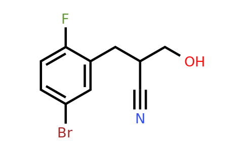 2-[(5-bromo-2-fluorophenyl)methyl]-3-hydroxypropanenitrile