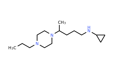 n-[4-(4-propylpiperazin-1-yl)pentyl]cyclopropanamine