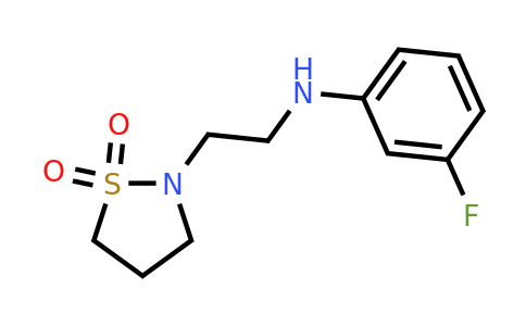 2-{2-[(3-fluorophenyl)amino]ethyl}-1,2-thiazolidine-1,1-dione