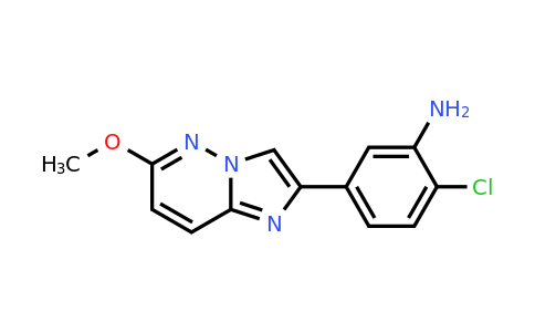 1286726-57-5 | 2-Chloro-5-{6-methoxyimidazo[1,2-b]pyridazin-2-yl}aniline