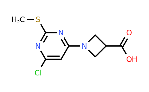 1289384-70-8 | 1-(6-Chloro-2-methylsulfanyl-pyrimidin-4-yl)-azetidine-3-carboxylic acid