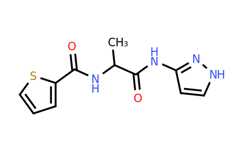 1291162-20-3 | n-(1-((1h-Pyrazol-3-yl)amino)-1-oxopropan-2-yl)thiophene-2-carboxamide
