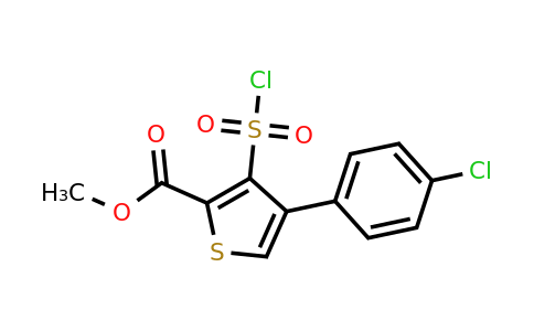 1291486-73-1 | Methyl 4-(4-chlorophenyl)-3-(chlorosulfonyl)thiophene-2-carboxylate