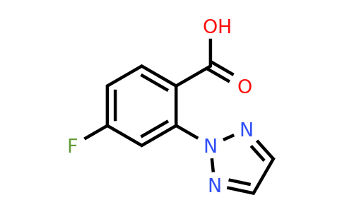 1293284-50-0 | 4-Fluoro-2-(2H-1,2,3-triazol-2-yl)benzoic acid