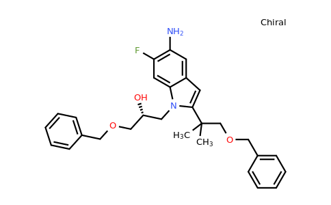 1294504-67-8 | (R)-1-[5-Amino-2-(2-benzyloxy-1,1-dimethyl-ethyl)-6-fluoro-indol-1-yl]-3-benzyloxy-propan-2-ol